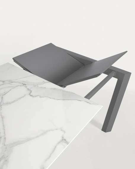 Стол Atta 140 (200) x90 антрацит, керамика