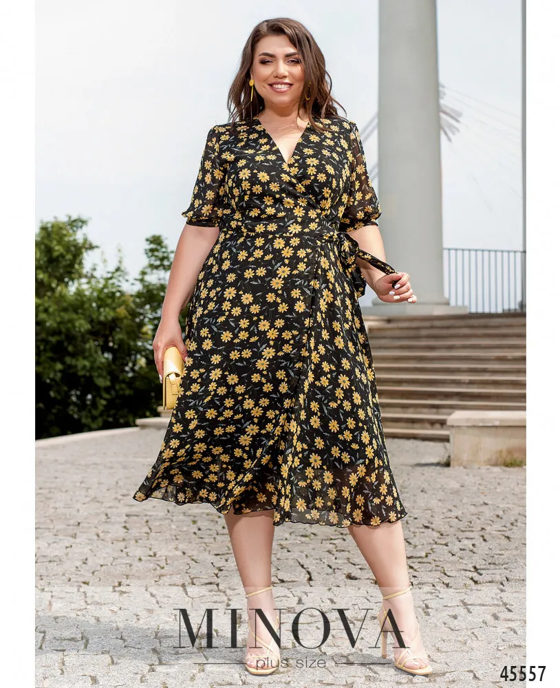 Платье 21-07-черный Minova