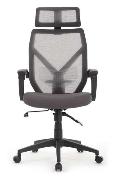 Кресло Oliver RCH W-203AC Черный пластик/Серый