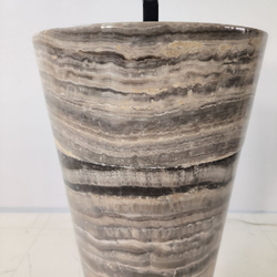 Раковина напольная из оникса Grey ON-04202 (45*45*90)