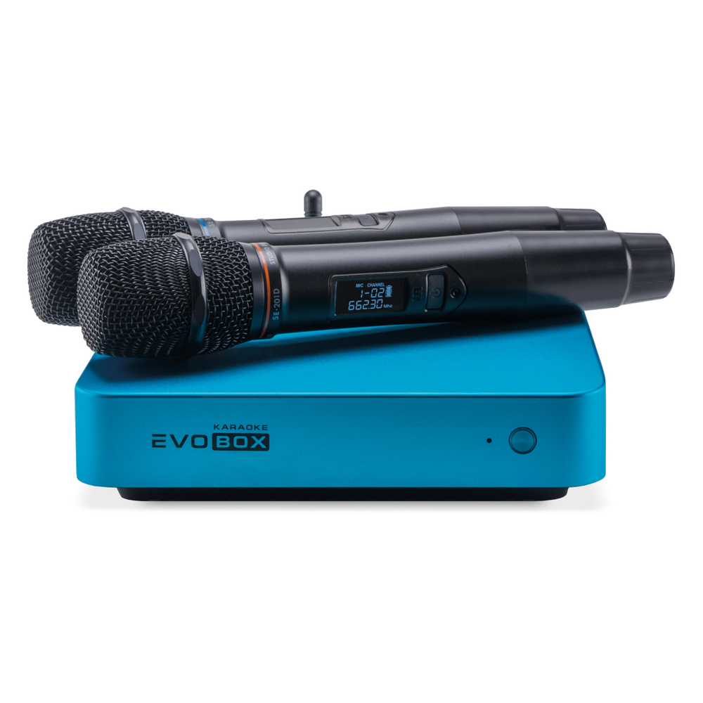 Караоке-система для дома Evolution EvoBox Plus с цифровыми микрофонами и EvoCase в комплекте