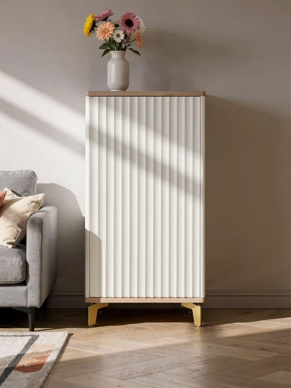 Комод ROYAL 5071 эко (Макиато-Золото)