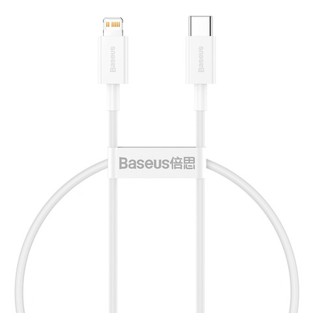 USB-C - Lightning Кабель Baseus Superior Charging+Data PD 20W 0.25-2m - White