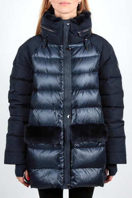 Куртка DIEGO M 809 синяя, ворот кроликом