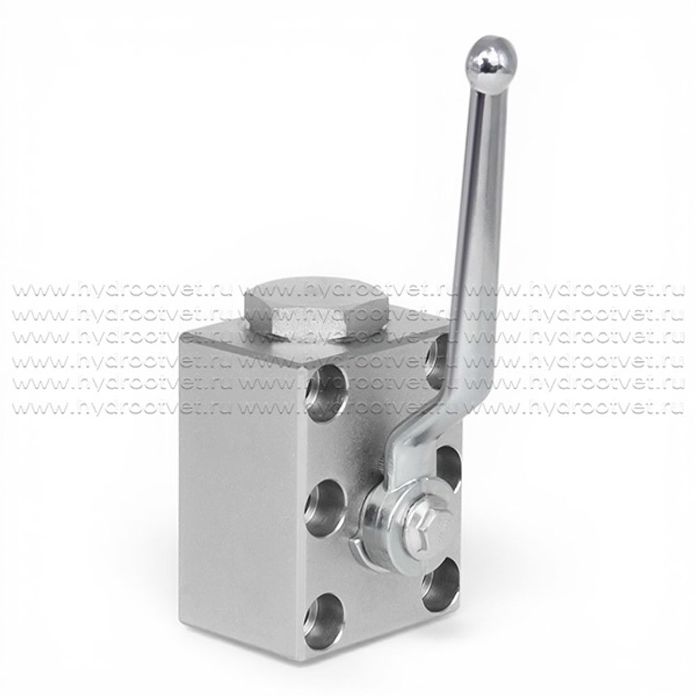 KHP-10 - Шаровой кран 2/2 на высокое давление, на плиту Ду10