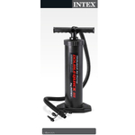 Насос ручной Intex 68615 Double Quick III (48 см) для матраса и бассейна, Большой воздушный механический насос для лодки ПВХ