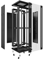 Шкаф напольный 19", 18U Cabeus SH-05C-18U60/60-BK