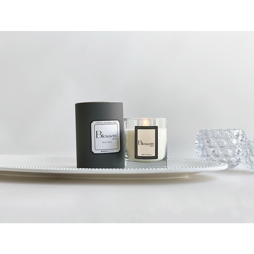 Свеча ароматическая sublime, Цитрусовый цвет, 40 ч