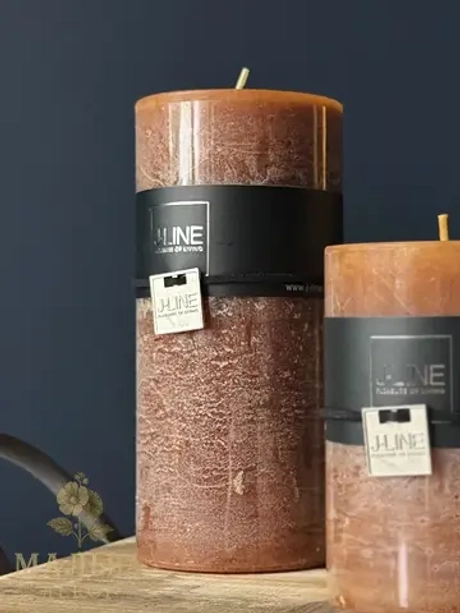 Свеча "Карамель" средняя 7x7x15 см