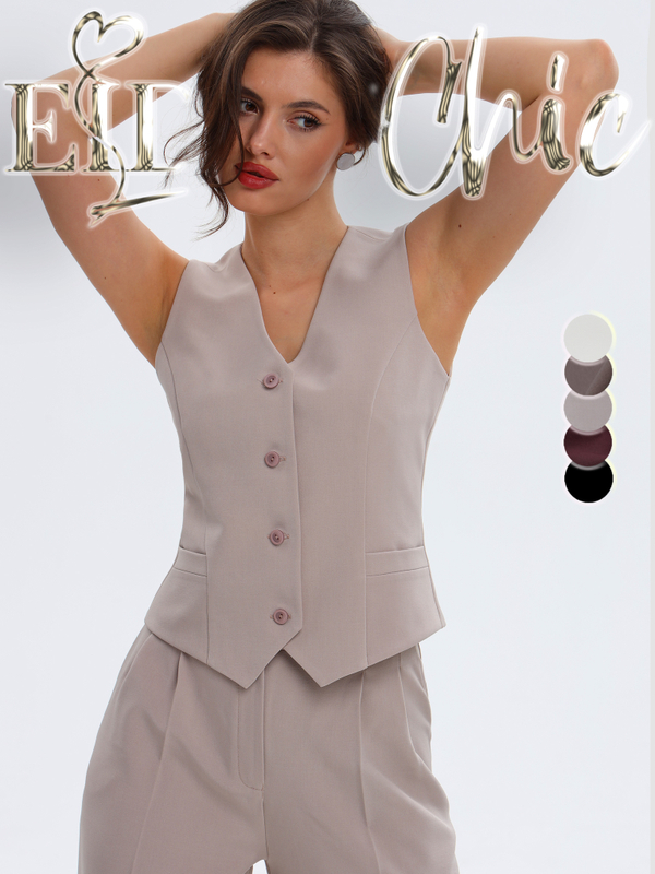 Жилет классический костюмный