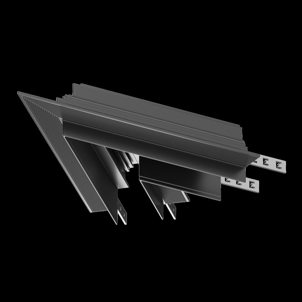 Угол для соединения 45° встраиваемого однофазного шинопровода Maytoni Gravity TRA010CLS-42B