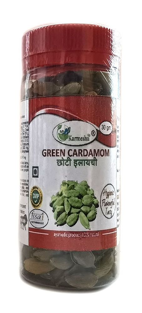 Кардамон Karmeshu Зеленый целый 30 гр