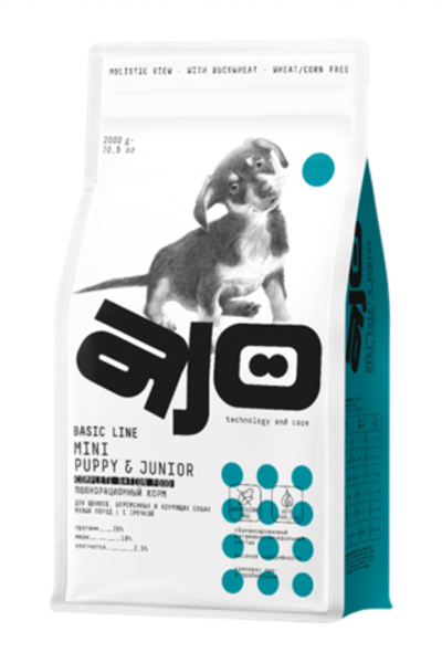 AJO Dog Mini Puppy с Курицей 2кг.