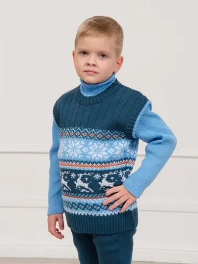 Жилет вязаный