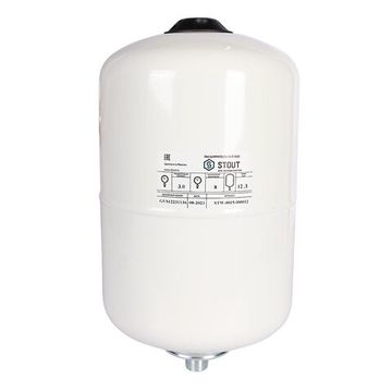 Расширительный бак Stout 12 для ГВС белый вертикальный (STW-0015-000012)