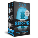 Голубой двусторонний мастурбатор MINI BUBBLE (Цвет: голубой)