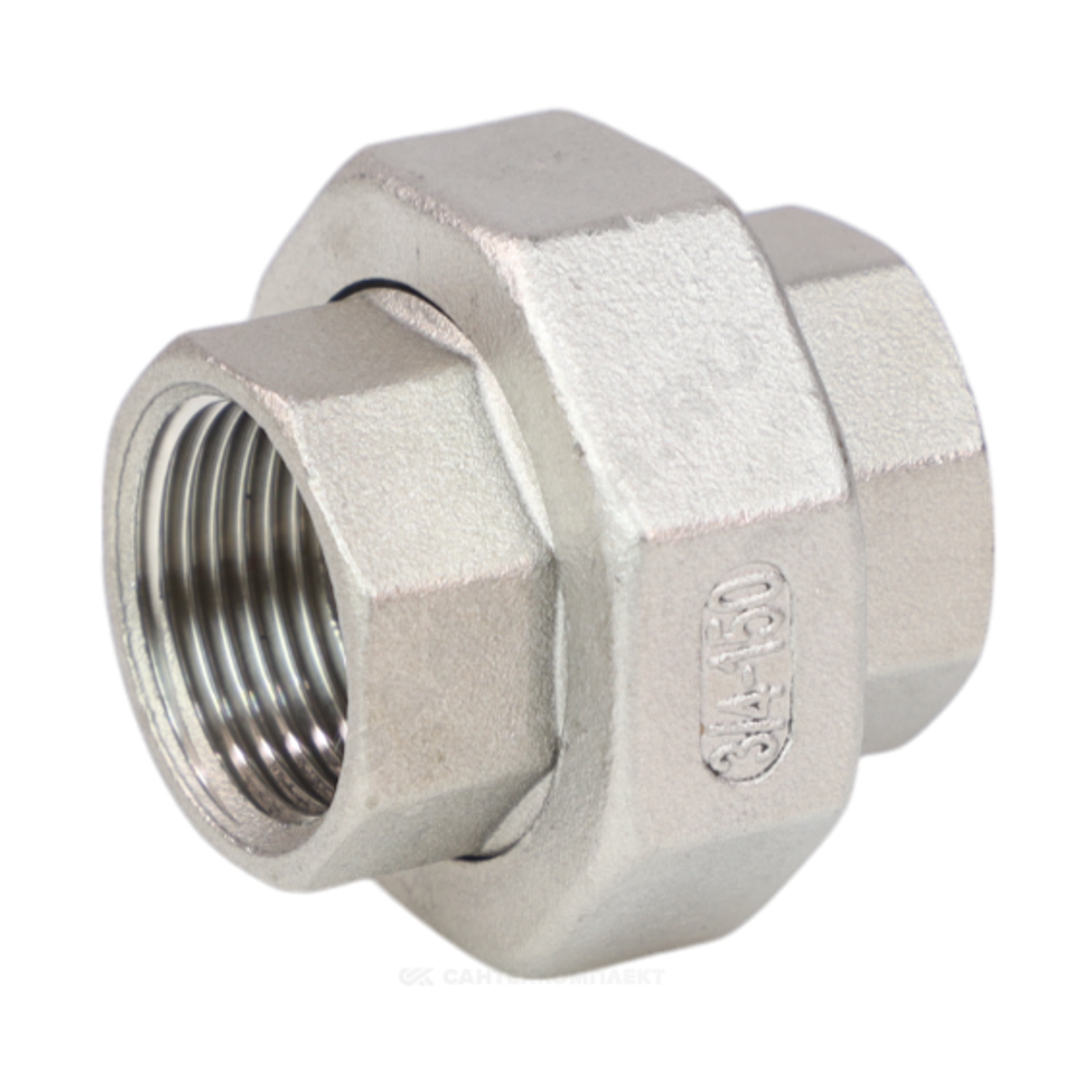 Соединитель американка сталь нерж Ду 20 (3/4") ВР Benarmo