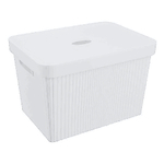 Лоток с крышкой "velvet", 380х270х249 мм, 20л (белый)