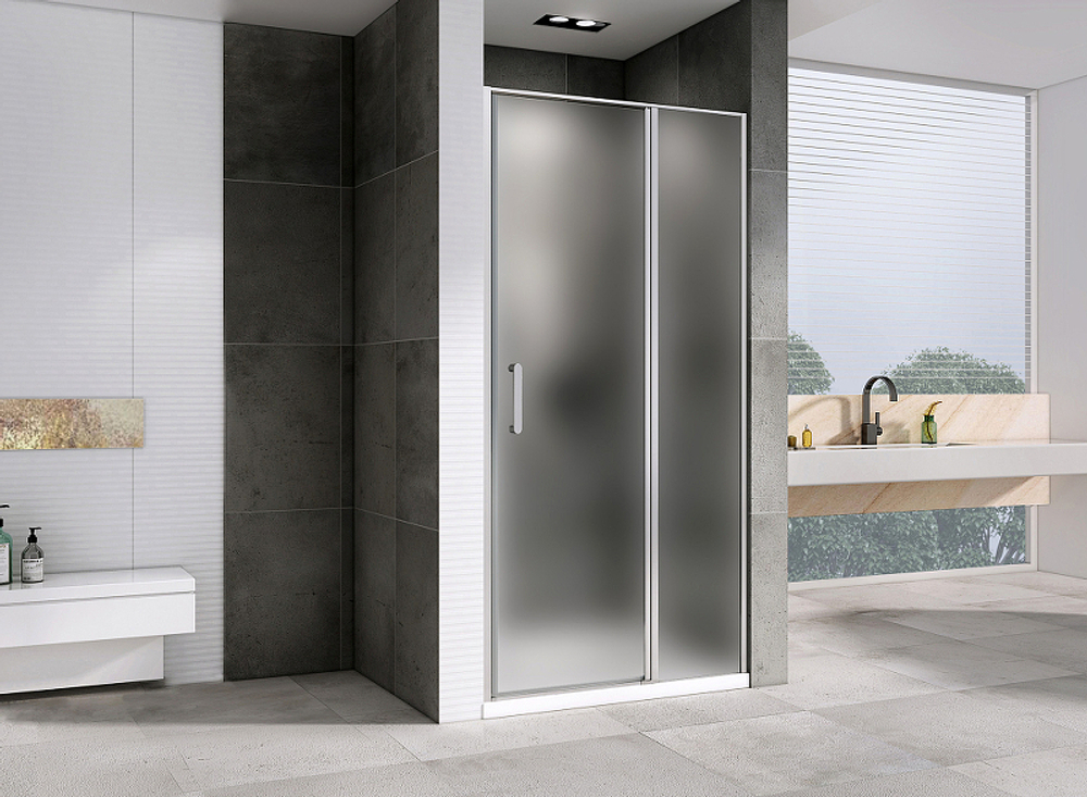 Душевая дверь Abber Sonnenstrand 120 AG04120MS профиль Хром стекло матовое