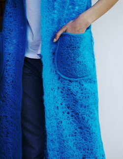 Ажурный жилет "Бирюза"