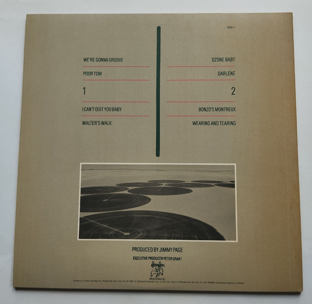 Винтажная виниловая пластинка LP Led Zeppelin Coda (Japan 1982) (No Obi) Poor Tom
