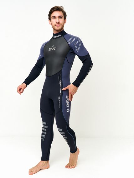Гидрокостюм Sargan Nero 2.0 Long men 2 мм черный/темно-синий