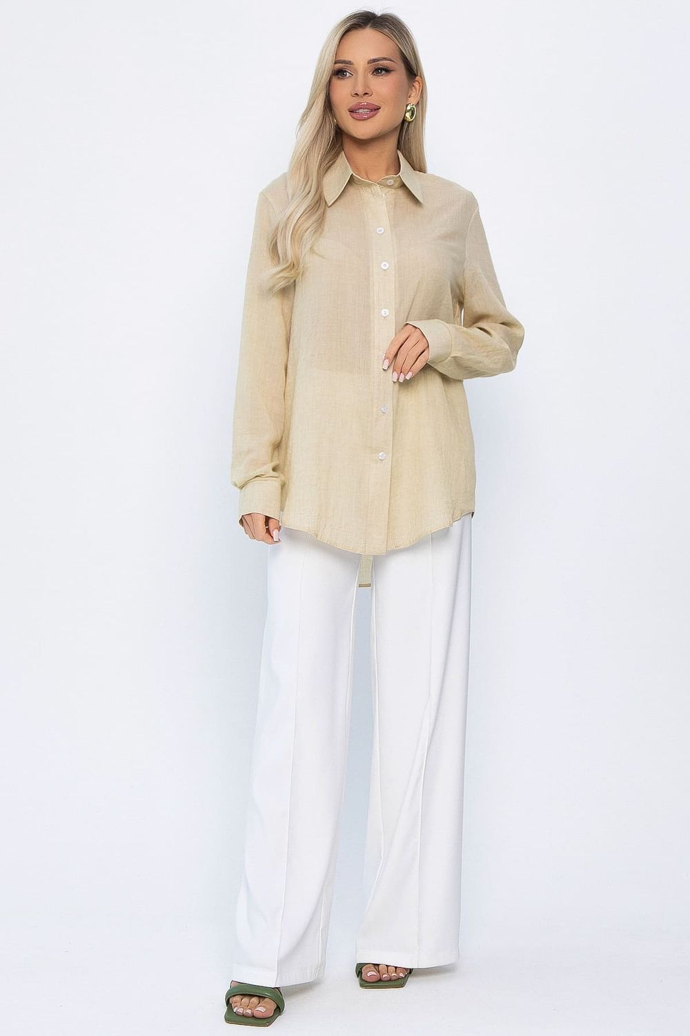 Рубашка Воздушное настроение (бежевая) Б13828-7М LT Collection