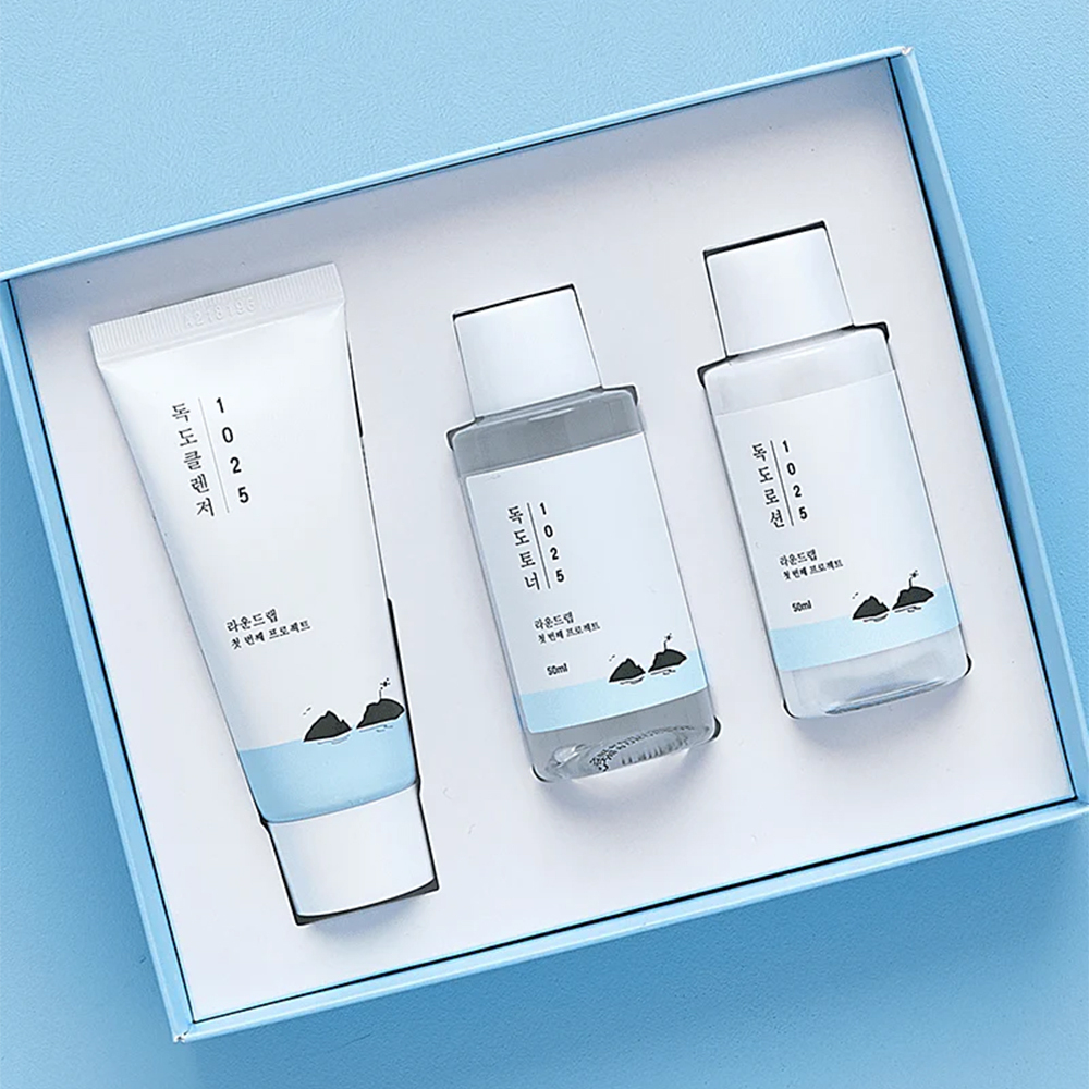 Round Lab DOKDO On The Go Kit Увлажняющий набор миниатюр с комплексом минералов