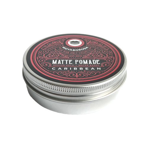 Помада для волос и бороды MOYABORODA "CARIBBEAN" (средняя фиксация, матовый эффект), 100мл