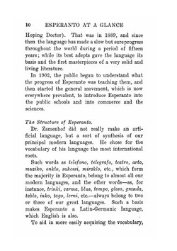 Esperanto at a Glance. The International Language: History, Grammar, and Vocabulary | Edmond Privat