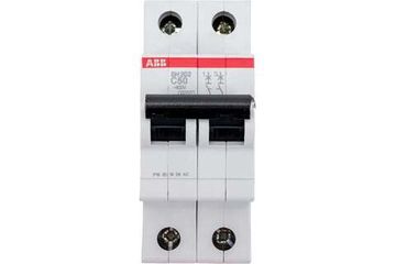 Автоматический выключатель ABB SH202 2-полюсный C50 6кА