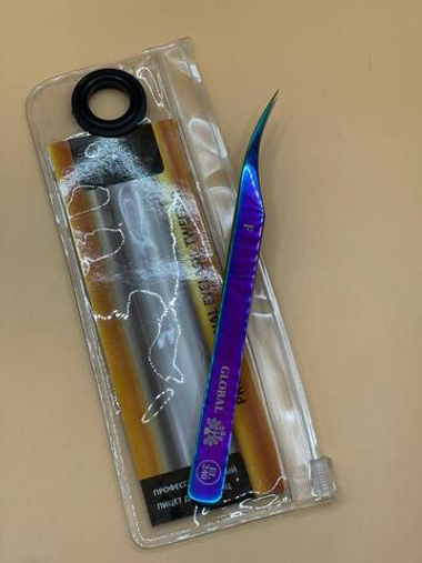 Пинцет профессиональный для ресниц Global Fashion, №240