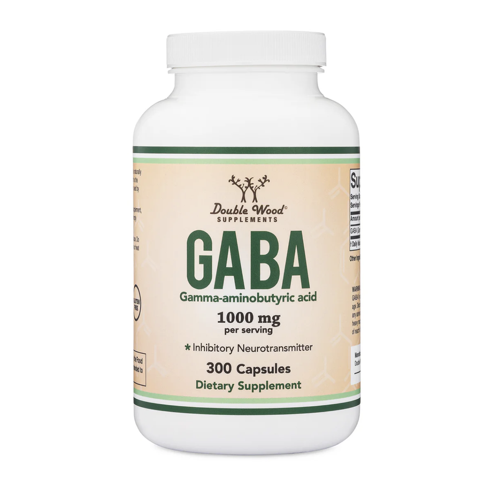 Double Wood Supplements - GABA - 300 x 500 mg capsules