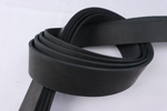 Ременная заготовка Черная гладкая
