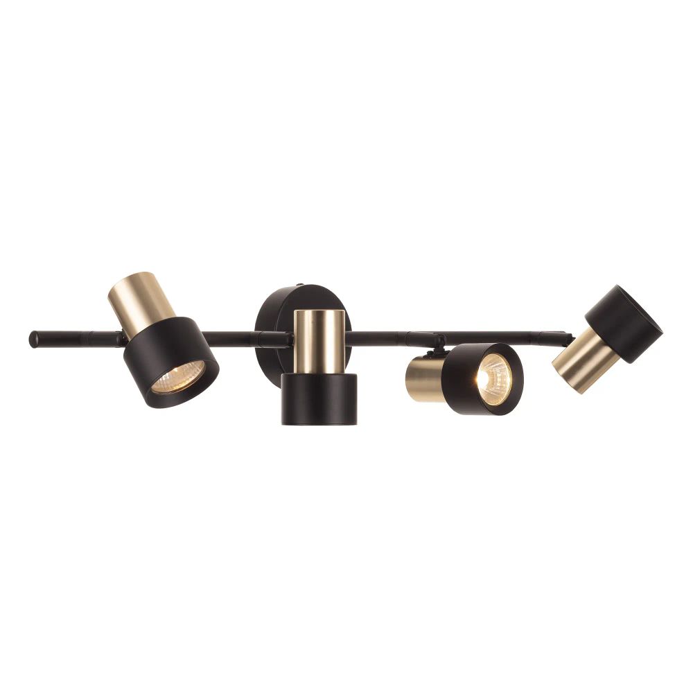 Citilux SAT CL505641 Спот поворотный с выключателем Чёрный+Золото