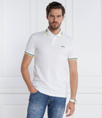 Поло Paul Curved BOSS GREEN - белый(50469245)