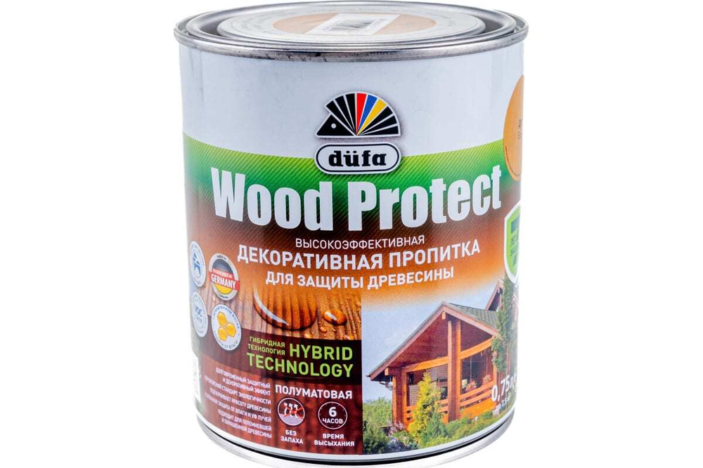 Пропитка декоративная для защиты древесины Dufa Wood Protect дуб