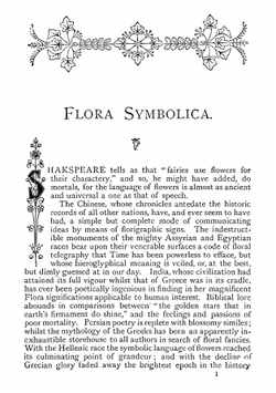 The language of flowers or flora symbolica. Including floral poetry, original and selected. With original illustrations, printed in colours by Terry | John Henry Ingram