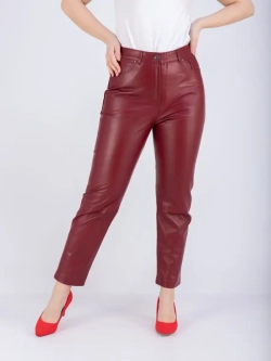 Брюки кожаные женские натуральные