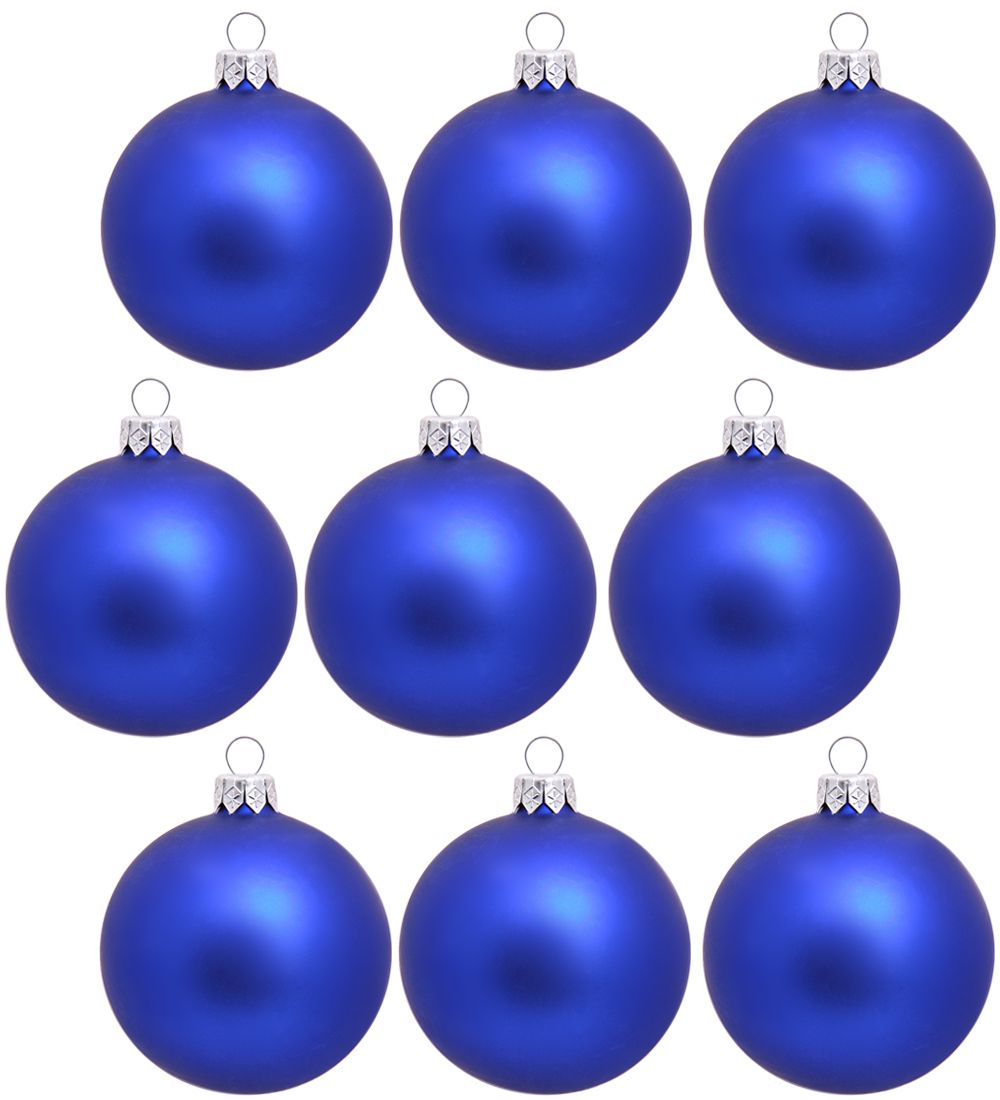 Элита НФШ-1251 Набор ел.украшений Шар 9шт «Синий иней» 70 мм