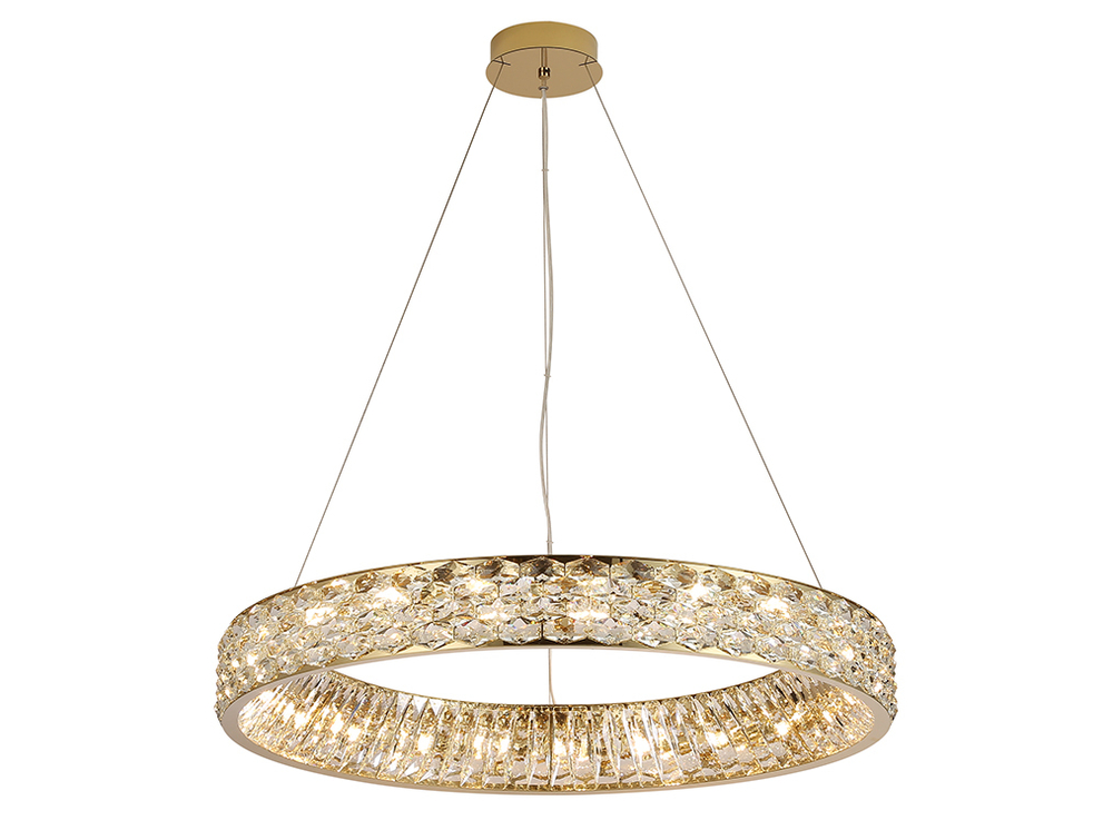 Подвесная люстра Newport TIFFANY 8532/80 C gold polished, М0070799