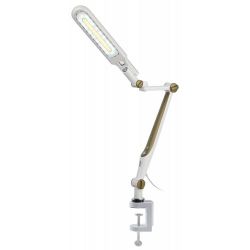 Настольный светильник ЭРА NLED-496-12W-G светодиодный на струбцине золото