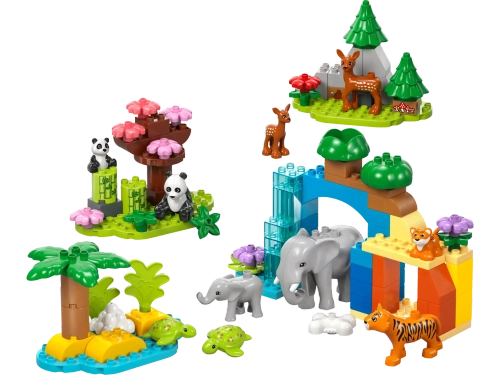 Конструктор LEGO Duplo 10446 Семейства диких животных 3в1