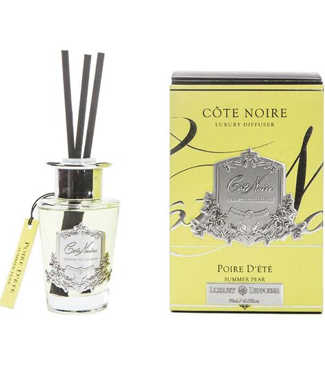Летняя груша, ароматический диффузор в серебряном декоре, Cote Noire