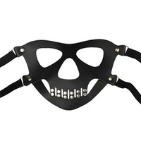 Черная маска с пряжками Череп Sitabella BDSM Accessories 3413-1