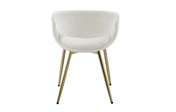 Стул Curv Soft, белый с золотыми ножками