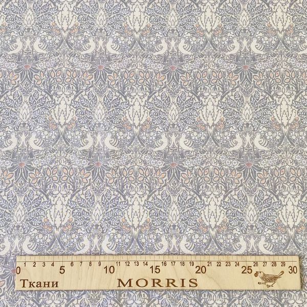 ДИВНЫЙ САД ГРЭЙ, У. МОРРИС,  отрез 40 см, 100% хлопок Handmade Fabrics 3