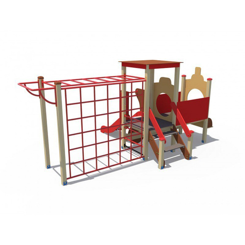 Детский игровой комплекс Паровозик с рукоходом и горкой Н-750 ДИФ 01291