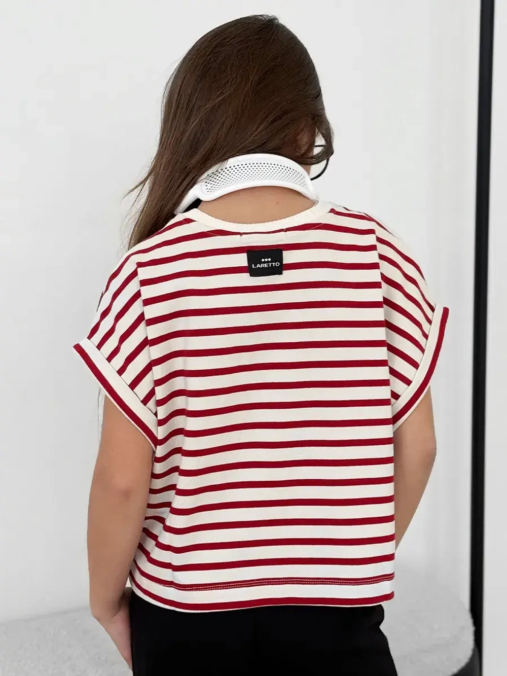 Футболка для девочки на лето в полоску