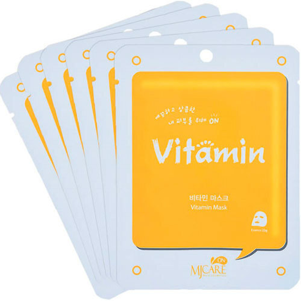 Маска тканевая для лица Mijin Care Mask с витамином С, 22 гр.